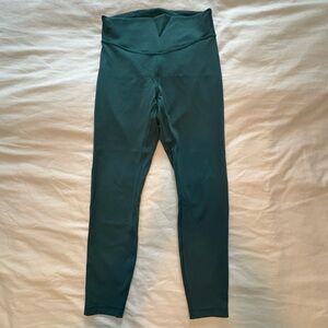 Lulu Teal Wunder Train HR Leggings